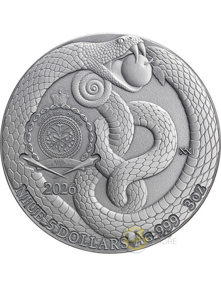 ADAM AND EVE Fundamental Stories of the Bible 3 Oz Silver Antique Coin 5$ Niue 2026 - Coins & More - Coming Soon