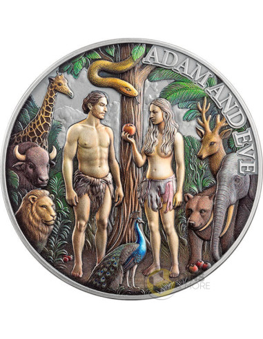 ADAM AND EVE Fundamental Stories of the Bible 3 Oz Silver Antique Coin 5$ Niue 2026 - Coins & More - Coming Soon