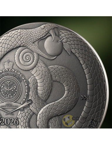 ADAM AND EVE Fundamental Stories of the Bible 3 Oz Silver Antique Coin 5$ Niue 2026 - Coins & More - Coming Soon