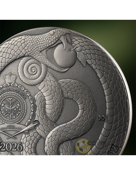ADAM AND EVE Fundamental Stories of the Bible 3 Oz Silver Antique Coin 5$ Niue 2026 - Coins & More - Coming Soon