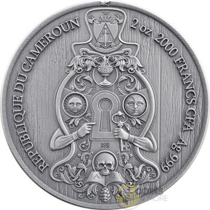 FREEMASONS Secret Societies 2 Oz Silver Coin 2000 Francs Cameroon 2027 - Coins & More - Coming Soon 2