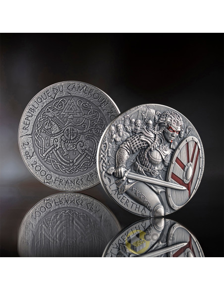 LAGERTHA The Way to Valhalla 2 Oz Silver Coin 2000 Francs Cameroon 2026 - Coins & More - Coming Soon