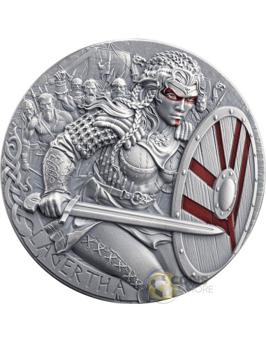 LAGERTHA The Way to Valhalla 2 Oz Silver Coin 2000 Francs Cameroon 2026 - Coins & More - Coming Soon