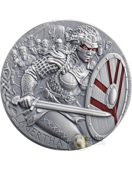 LAGERTHA The Way to Valhalla 2 Oz Silver Coin 2000 Francs Cameroon 2026 - Coins & More - Coming Soon