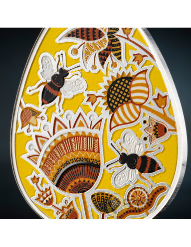 CHARUNOK Ukrainian Pysanka 1 Oz Silver Coin 5 Cedis Ghana 2027 - Coins & More - Coming Soon