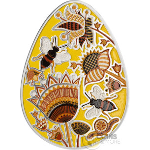 CHARUNOK Ukrainian Pysanka 1 Oz Silver Coin 5 Cedis Ghana 2027 - Coins & More - Coming Soon