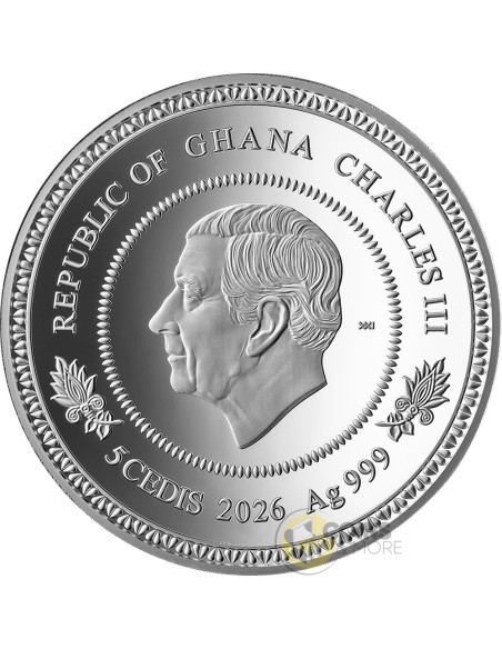 WINTER TREE OF LIFE 1 Oz Silver Proof Coin 5 Cedis Ghana 2026 - Coins & More - Coming Soon