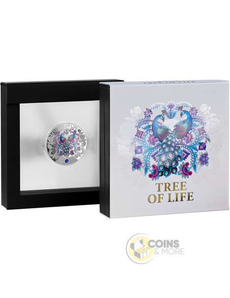 WINTER TREE OF LIFE 1 Oz Silver Proof Coin 5 Cedis Ghana 2026 - Coins & More - Coming Soon