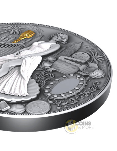 BLONDE IN WHITE 2 Oz Silver Coin 25$ Liberia 2026 - Coins & More - Coming Soon