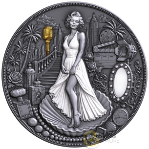 BLONDE IN WHITE 2 Oz Silver Coin 25$ Liberia 2026 - Coins & More - Coming Soon