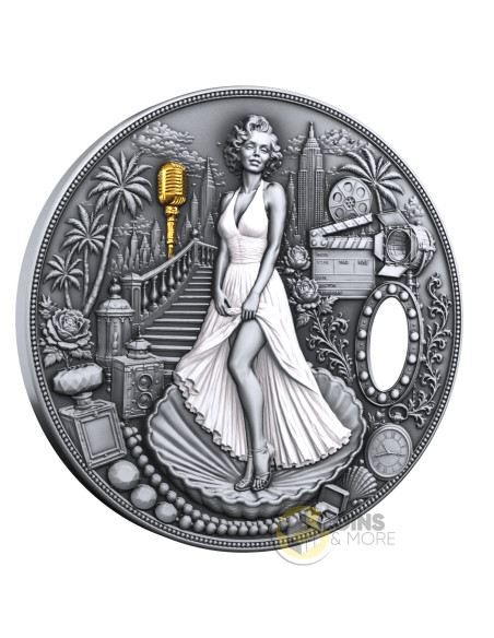 BLONDE IN WHITE 2 Oz Silver Coin 25$ Liberia 2026 - Coins & More - Coming Soon