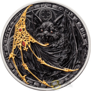THE BAT Creatures of Nocturne 1 Oz Silver Coin 1000 Francs Cameroon 2027 - Coins & More - Coming Soon