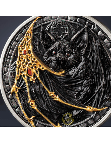 THE BAT Creatures of Nocturne 1 Oz Silver Coin 1000 Francs Cameroon 2027 - Coins & More - Coming Soon