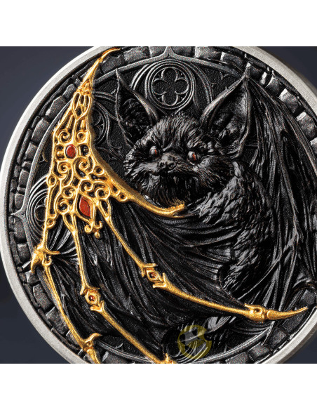 THE BAT Creatures of Nocturne 1 Oz Silver Coin 1000 Francs Cameroon 2027 - Coins & More - Coming Soon