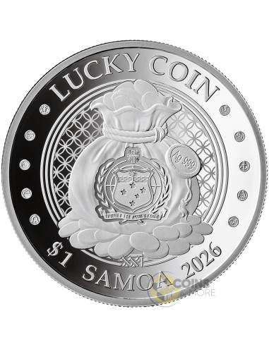 MONEY FROG Lucky Coin 1/2 Oz Silver Coin 1$ Samoa 2026 - Coins & More - Coming Soon