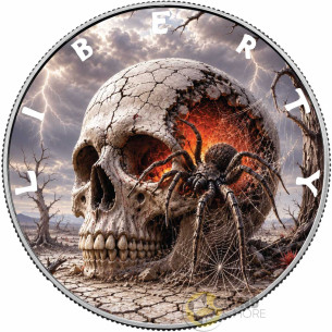 THE BURNING WEB Mythic Realms 1 Oz Silver Coin 1$ USA 2027 - Coins & More - Coming Soon