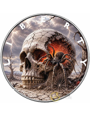 THE BURNING WEB Mythic Realms 1 Oz Silver Coin 1$ USA 2027 - Coins & More - Coming Soon