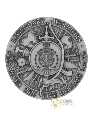 ATTILA THE HUN Legendary Warriors 2 Oz Silver Coin 5$ Niue 2026 - Coins & More - À Venir