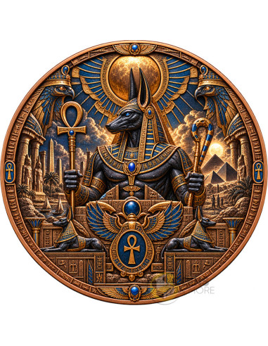 ANUBIS VS THE CURSED PHARAOH The Eternal Curse 1 Kg Copper 1 Oz Silver Eagle USA 2026 - Coins & More - Próximamente