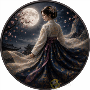 ELEGANCE OF HANBOK (NIGHT) The Korea Series 1 Oz Silver coin 1 Onza Mexico 2024 - Coins & More - Demnächst 2