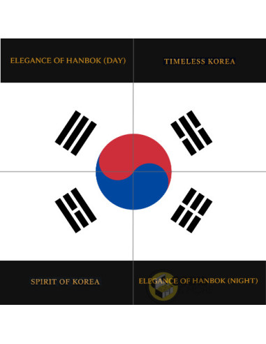 ELEGANCE OF HANBOK (NIGHT) The Korea Series 1 Oz Silver coin 1 Onza Mexico 2024 - Coins & More - Demnächst
