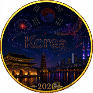 TIMELESS KOREA The Korea Series 1 Oz Silver coin 1 Onza Mexico 2024 - Coins & More - Demnächst 2
