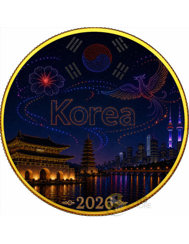 TIMELESS KOREA The Korea Series 1 Oz Silver coin 1 Onza Mexico 2024 - Coins & More - Demnächst