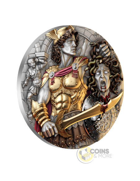 PERSEUS & MEDUSA 2 Oz Silver Coin 2000 Francs Cameroon 2026 - Coins & More - À Venir