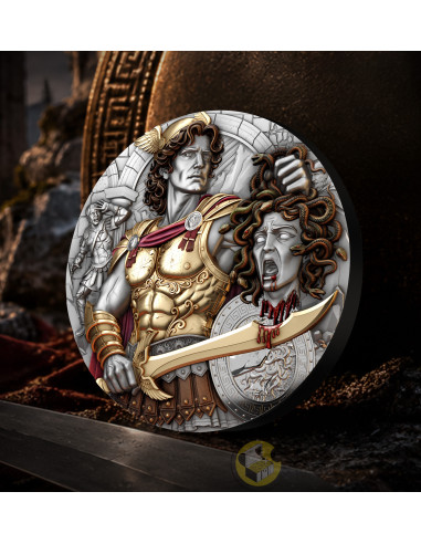 PERSEUS & MEDUSA 2 Oz Silver Coin 2000 Francs Cameroon 2026 - Coins & More - À Venir