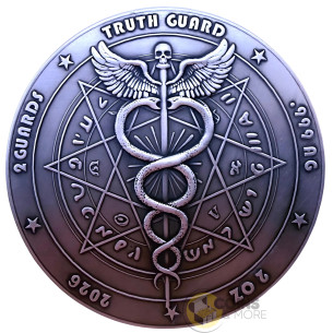QIU NIUE Nine Sons of the Dragon 2 Oz Silver Coin 2 Guards Truth Guard 2026 - Coins & More - Coming Soon 2