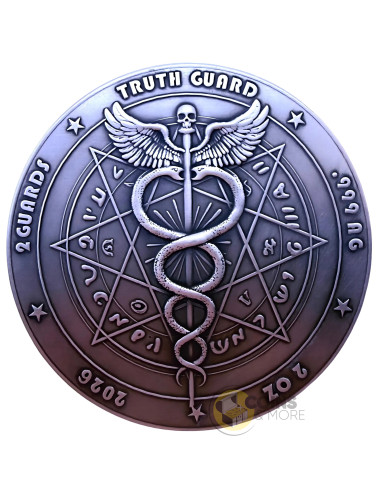QIU NIUE Nine Sons of the Dragon 2 Oz Silver Coin 2 Guards Truth Guard 2026 - Coins & More - Coming Soon