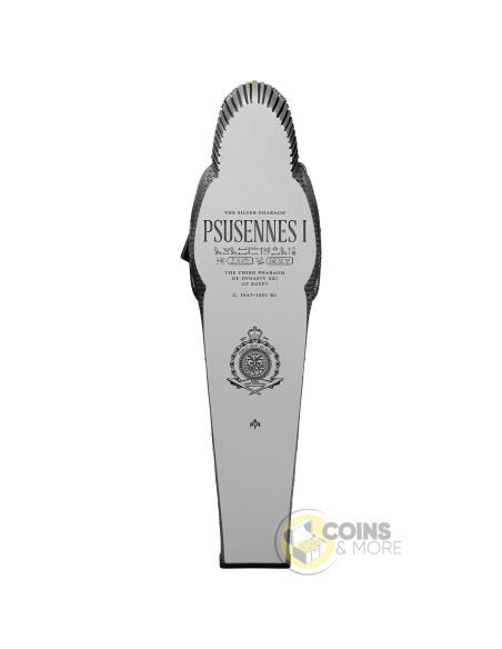 THE SILVER COFFIN OF KING PSUSENNES 5 Oz Silver Coin 10$ Niue 2027 - Coins & More - À Venir