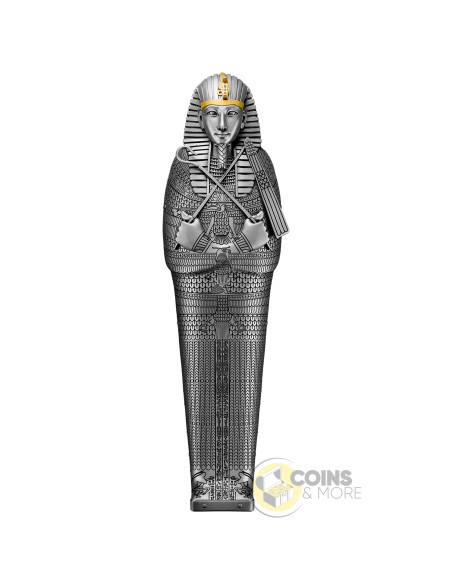 THE SILVER COFFIN OF KING PSUSENNES 5 Oz Silver Coin 10$ Niue 2027 - Coins & More - À Venir