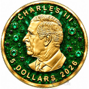 THE EMERALD VENOM Maple Leaf 1 Oz Silver Coin $5 Canada 2026 - Coins & More - Coming Soon 2