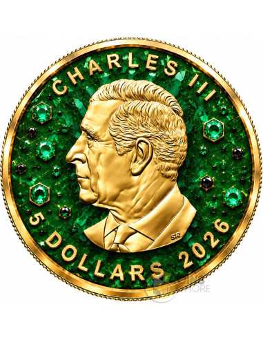 THE EMERALD VENOM Maple Leaf 1 Oz Silver Coin $5 Canada 2026 - Coins & More - Coming Soon