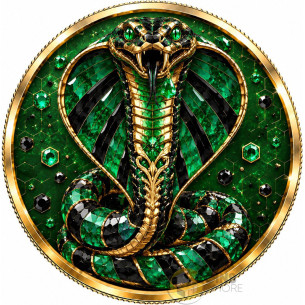 THE EMERALD VENOM Maple Leaf 1 Oz Silver Coin $5 Canada 2026 - Coins & More - Coming Soon