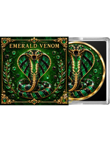THE EMERALD VENOM Maple Leaf 1 Oz Silver Coin $5 Canada 2026 - Coins & More - Coming Soon