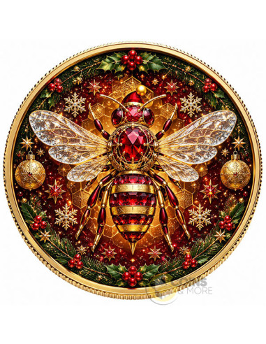 THE CHRISTMAS BEE 1 Oz Silver Coin 1$ Dollar USA 2026 - Coins & More - Coming Soon