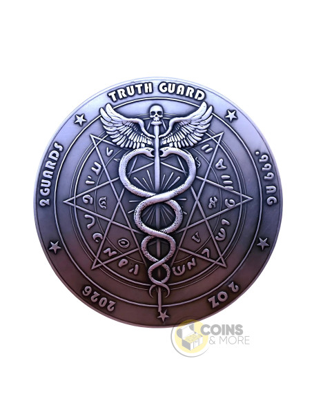 LUST Seven Deadly Sins 2 Oz Silver Coin 2 Guards Truth Guard 2026 - Coins & More - Coming Soon