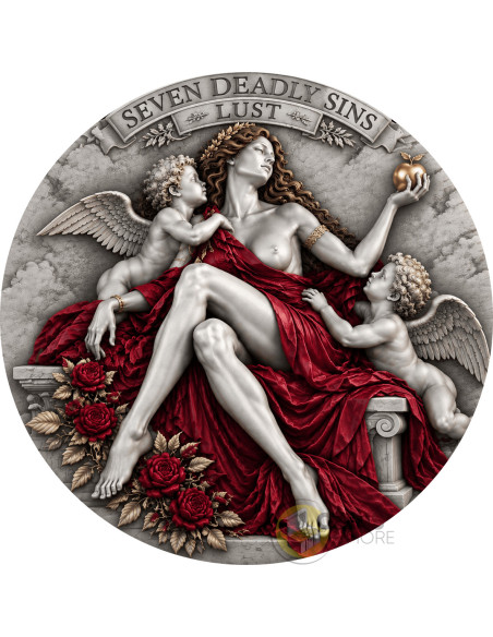 LUST Seven Deadly Sins 2 Oz Silver Coin 2 Guards Truth Guard 2026 - Coins & More - Coming Soon