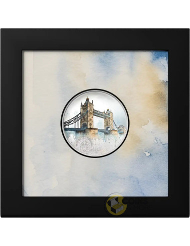 TOWER BRIDGE World Landmarks 1/2 Oz Silver Coin 2$ Cook Islands 2027 - Coins & More - Coming Soon
