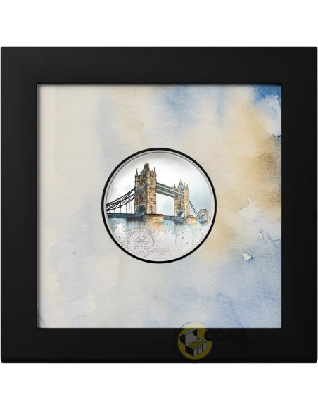 TOWER BRIDGE World Landmarks 1/2 Oz Silver Coin 2$ Cook Islands 2027 - Coins & More - Coming Soon