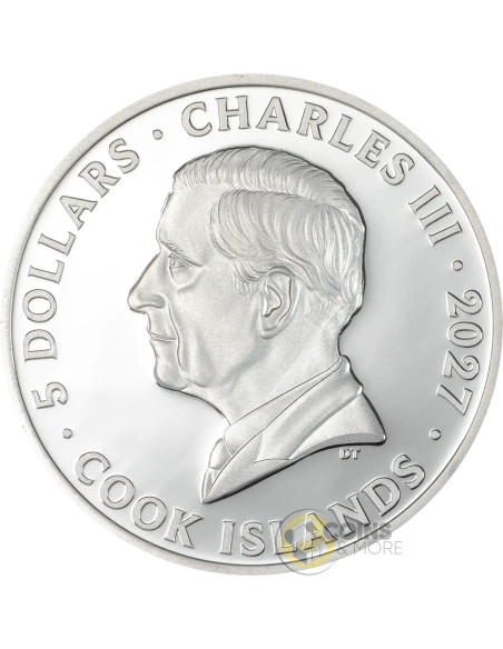 CHEETAH Born For Speed 1 Oz Silver Coin 5$ Cook Islands 2027 - Coins & More - Coming Soon