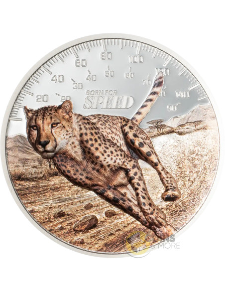 CHEETAH Born For Speed 1 Oz Silver Coin 5$ Cook Islands 2027 - Coins & More - Coming Soon