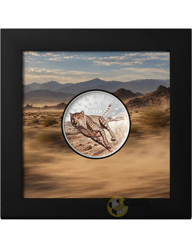 CHEETAH Born For Speed 1 Oz Silver Coin 5$ Cook Islands 2027 - Coins & More - Coming Soon