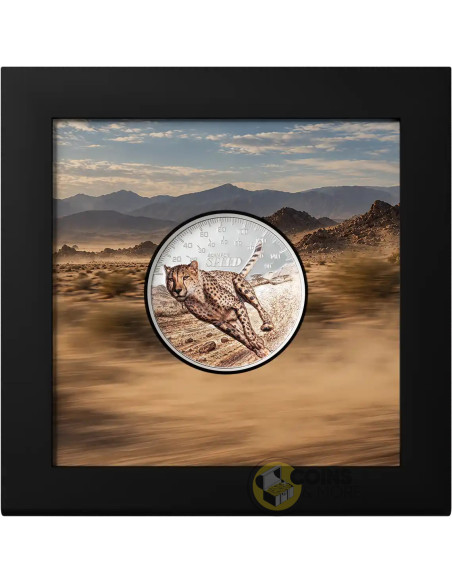 CHEETAH Born For Speed 1 Oz Silver Coin 5$ Cook Islands 2027 - Coins & More - Coming Soon
