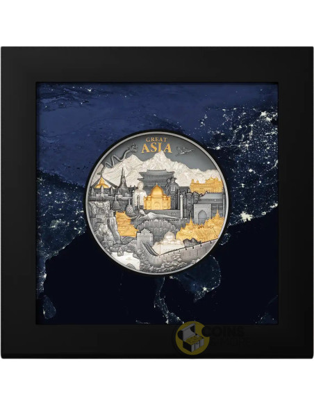 GREAT ASIA Hidden Treasure 3 Oz Silver Coin 20$ Cook Islands 2027 - Coins & More - Coming Soon