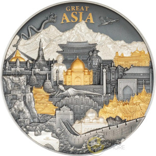 GREAT ASIA Hidden Treasure 3 Oz Silver Coin 20$ Cook Islands 2027 - Coins & More - Coming Soon