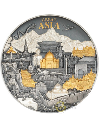 GREAT ASIA Hidden Treasure 3 Oz Silver Coin 20$ Cook Islands 2027 - Coins & More - Coming Soon