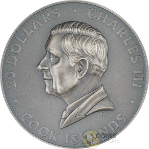GREAT ASIA Hidden Treasure 3 Oz Silver Coin 20$ Cook Islands 2027 - Coins & More - Coming Soon 2